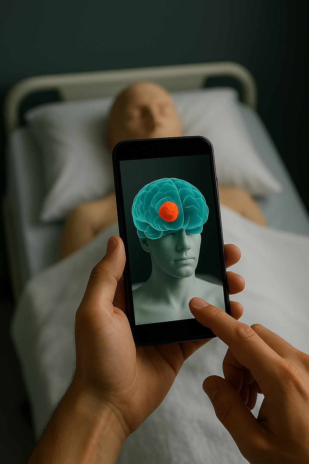 Estudiantes de neurocirugía usando RA